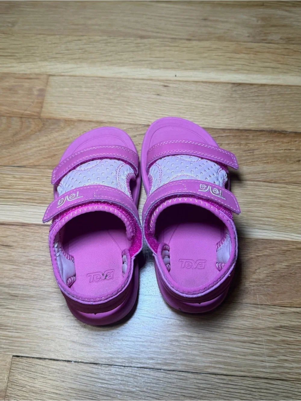 Teva Kids Pink Hook-and-Loop Sport Sandals